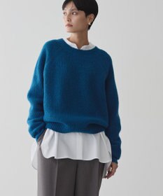 AMERICAN HOLIC Ｍｉｘヤーンラグランニットプルオーバー