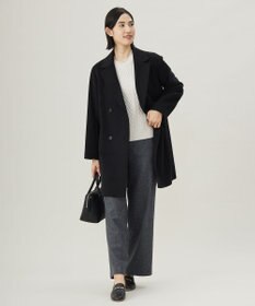 J.PRESS LADIES L Super150sAZAMIビーバー Pコート