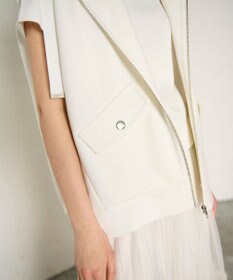 GRACE CONTINENTAL フードノースリーブ トップ