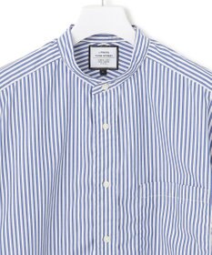 J.PRESS YORK STREET 【UNISEX】タイプライターストライプ バンドカラーシャツ