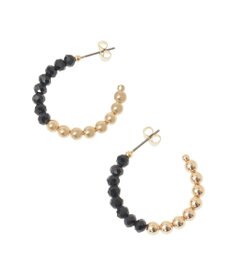 YECCA VECCA メタルボールフープピアス