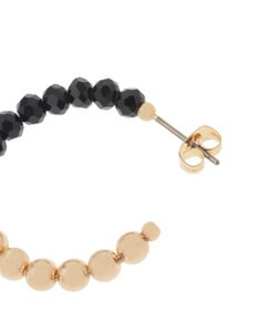 YECCA VECCA メタルボールフープピアス