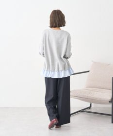 earth music&ecology フリルヘムドッキングプルオーバー