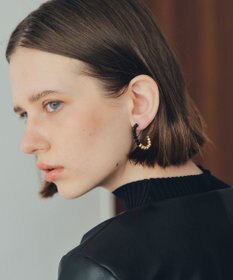 YECCA VECCA メタルボールフープピアス