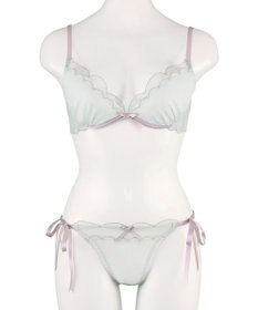 San-ai Resort（三愛水着楽園） シアードットチュール　ブラジャー＆ショーツセット【northerly】
