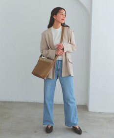 TOPKAPI 【Breath TOPKAPI】LINEA リネア レザーコンビ バケット ショルダーバッグ