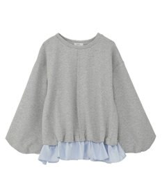 earth music&ecology フリルヘムドッキングプルオーバー