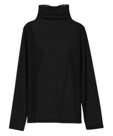 Green Parks ラメリブタートルカットソー