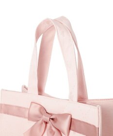 Maison de FLEUR リボンジャカードスクエアトートバッグ