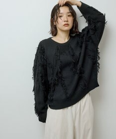 Green Parks フリンジニットプルオーバー