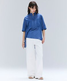 BEIGE， 【洗える・Oggi 10月号掲載】BAC / コットンビックポケットスタンドカラーシャツ