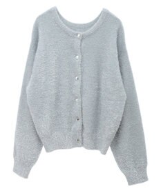 Green Parks シャギーギラギララメカーディガン