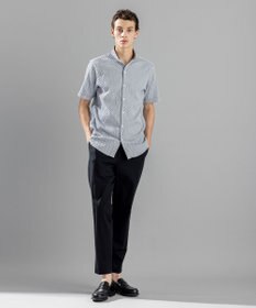JOSEPH HOMME トライジャガードストレッチ ウイングカラー半袖シャツ