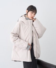 earth music&ecology フーデットパファーコート