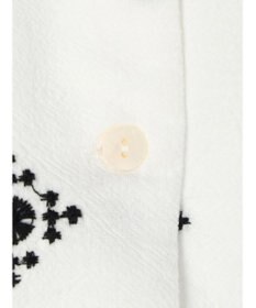 CRAFT STANDARD BOUTIQUE パネル刺繍開襟シャツ