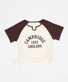 WEGO キーネックサイドレースアップちびT