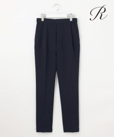 23区 【R(アール)】ダブルクロス テーパードシルエット パンツ ネイビー系