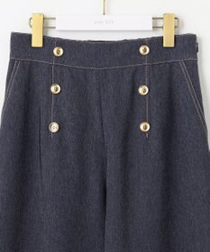 ANY SIS L 【洗える】マリンディテールシャンブレー パンツ