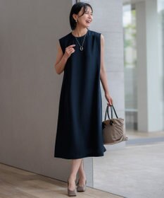 23区 【洗える】ストレッチジョーゼット ワンピース