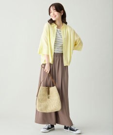 ANY フェイクラフィアワンショルダーバッグ