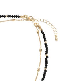 Green Parks カットガラス２連ネックレス