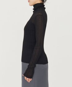 uncrave シアーニット タートルネック トップス（uncrave WHITE）