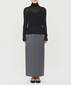 uncrave シアーニット タートルネック トップス（uncrave WHITE）