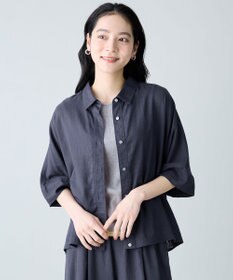 ANY 【新色追加】ヨーロピアンリネンハーフスリーブシャツ