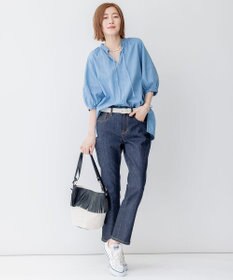 23区 【STORY7月号掲載】MARCO MASI レザーキャンバスコンビ ショルダーバッグ