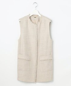 自由区 【カタログ掲載・セットアップ対応】ライトミックスツイード ジレ