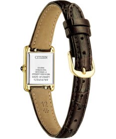 CITIZEN 【クラシカルなスクエアケース】イエローゴールドが華やかな腕時計 EG2797-13A