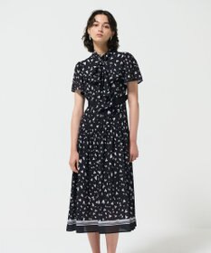 GRACE CONTINENTAL ハートレオパードプリントワンピース