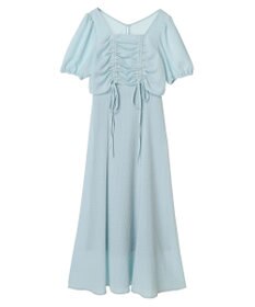 earth music&ecology ＳＥＴ２点パフスリーブブラウス＋キャミワンピース