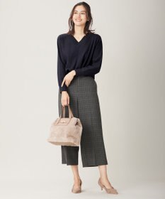 ANY SIS 【洗える】Ｖネックセンターポイント ニット