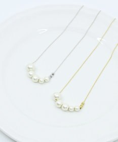 Pisceans グラデコットンパール&ビーズネックレス