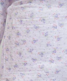 Wing 【数量限定　特別価格】 パジャマ 長袖 長ズボン 綿混(本体) キルトニット素材 保温性 あたたかい 前開きタイプ 丸首 小花柄 レディース EP6913 ウイング／ワコール