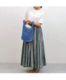 UNBILLION cachecache 柄編みショッパーミニトート