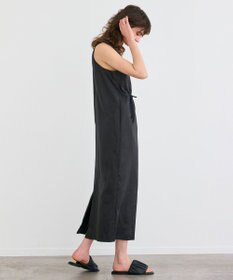 BEIGE， 【洗える】BERGAMOT / ウォッシャブルリネンアメスリロングワンピース