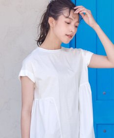 Tiaclasse 【洗える】バイオシルケット裾フリルプルオーバー