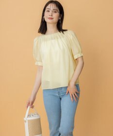 組曲 L ソフトローンパフスリーブ ブラウス