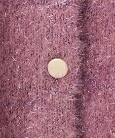 ANY SIS 【前後着用可】スパークルシャギー カーディガン