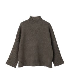 earth music&ecology 袖ボタンニットプルオーバー