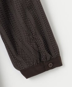 J.PRESS LADIES L 【洗える】ドットデシンプリント ピンタック ワンピース