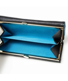 UNBILLION perche カラーコンビレザーかぶせ外がま口長財布