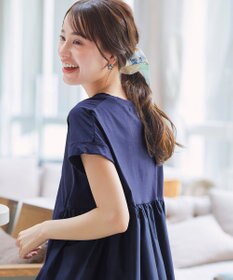 Tiaclasse 【洗える】バイオシルケット裾フリルプルオーバー