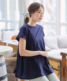 Tiaclasse 【洗える】バイオシルケット裾フリルプルオーバー