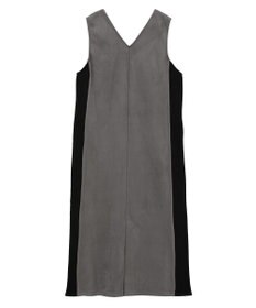 YECCA VECCA ニット切替フェイクスエードジャンスカ