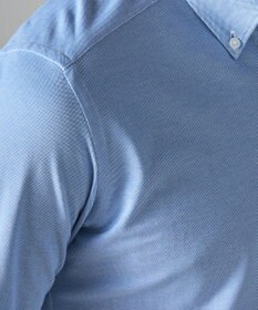 GOTAIRIKU 【吸水速乾】クールマックス鹿の子 ビズシャツ_ボタンダウン