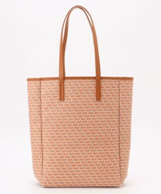 自由区 【カタログ掲載】モノグラムロゴトート バッグ オレンジ