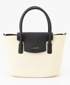 LA BAGAGERIE フラップ2WAYかごトートバッグ